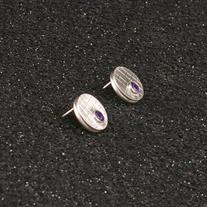 Amethyst Stud Earrings